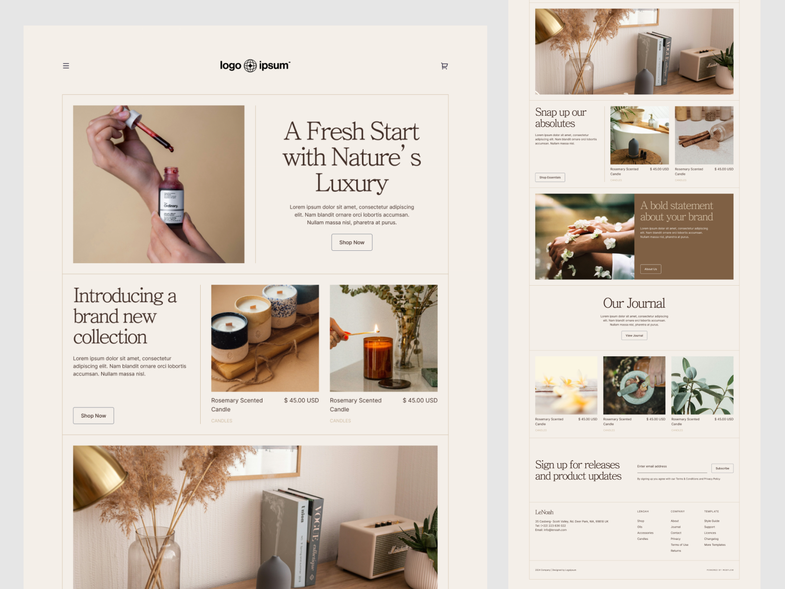 Ecommerce website design for Dubai fashion brand